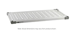 Metro Super Erecta Solid Shelf, Louvered/Embossed Galvanized Steel