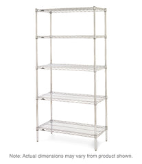 Metro Super Erecta Industrial Wire Shelving Starter Unit, Chrome