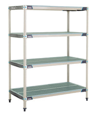 MetroMax i 4-Shelf and 5-Shelf Plastic Industrial Shelving Starter Units