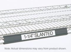 Metro Super Erecta Gray Slanted Label Holders