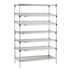 Metro EZ-ADD Two-Bin Kanban Stationary Shelving Unit