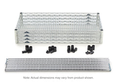 Metro Super Erecta 4-Shelf Industrial Wire Shelving Convenience Pak, Brite