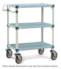 MetroMax Q 2-Shelf and 3-Shelf Industrial Plastic Shelving Utility Carts