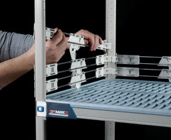 Metro 2" Stackable Shelf Ledge for MetroMax Industrial Plastic Shelving