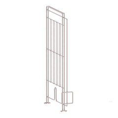 Metro PBDIV14-1NK4 Gravity-Fed Pizza Box Divider for 14" Wide Super Erecta Wire Shelves