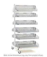 Metro qwikSIGHT Mobile Double-Sided 12-Basket Shelving Add-On Unit