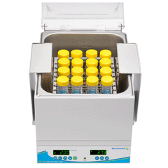 SB-12L Shaking Water Bath with universal spring platform for tubes, bottles, and flasks