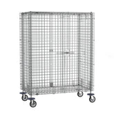 Metro qwikSLOT Mobile Security Shelving Unit, Chrome