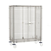 Metro Super Erecta Standard-Duty Stem Caster Security Shelving Unit, Stainless Steel