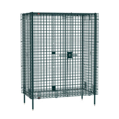 Metro Super Erecta Stationary Security Shelving Unit, Metroseal Green Epoxy