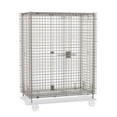 Metro Super Erecta Heavy-Duty Dolly and Plate Caster Security Shelving Unit, Stainless Steel