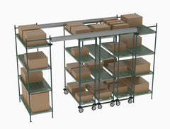 Metro Top-Track Overhead Track Shelving Complete Kit with Super Erecta Pro Shelves