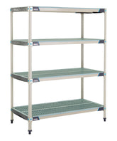 MetroMax i 4-Shelf and 5-Shelf Plastic Industrial Shelving Starter Units
