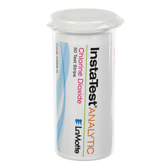 Insta-TEST® Chlorine Dioxide Low Range Test Strips – 0–5 ppm, 50 Tests, High Sensitivity