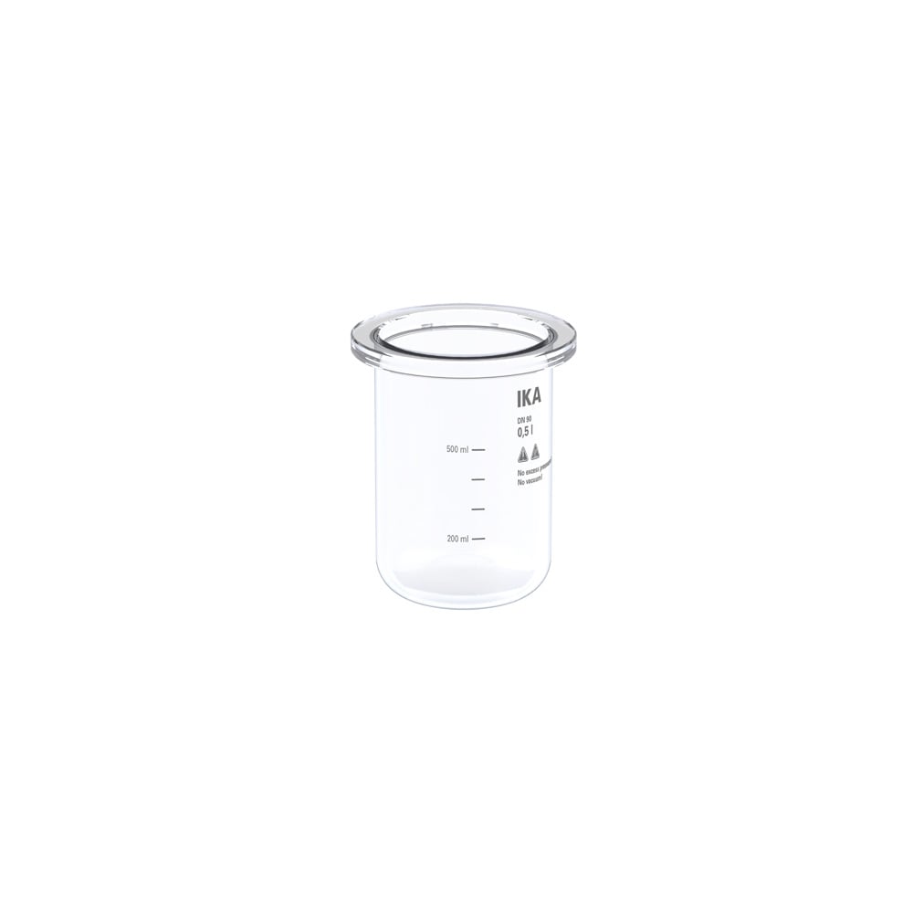 HA.gv.sw.0.5 Glass vessel, single-wall, for 0.5 l