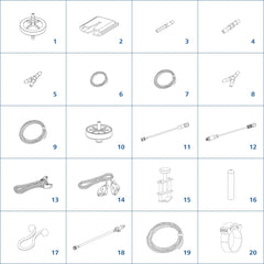 HA.cab.dw Cable & tube set, for double-wall vessels
