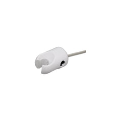 Holder, L/R, Auto HP, Molded, Normally Closed, White w/Sterling Tubing