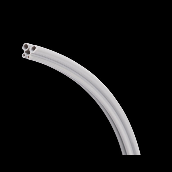 HP Tubing, 4 Hole, Straight Gray; Box of 100ft