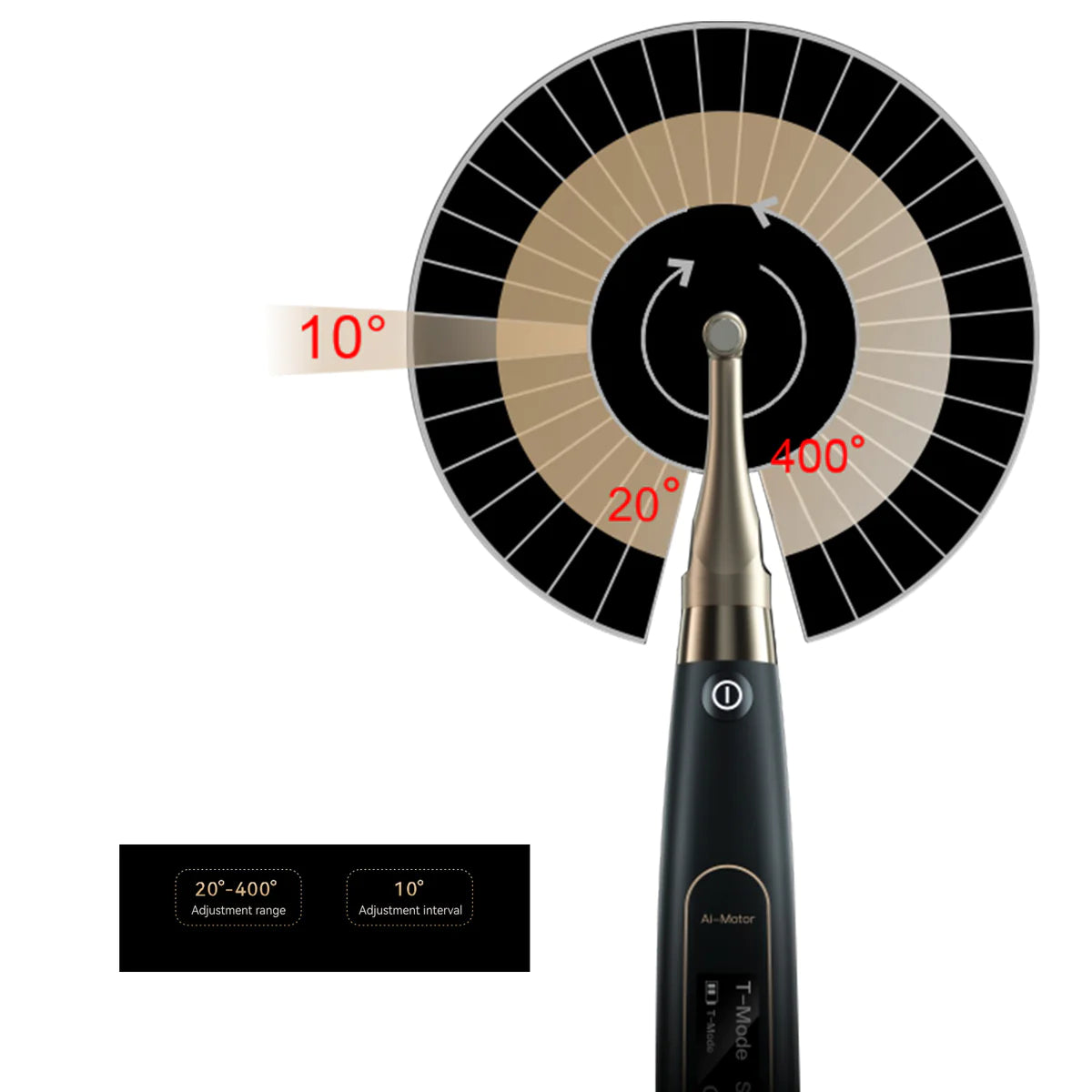 Vakker 27-60، محرك WoodPecker AiMotor Endo مع محدد موقع Apex - ضمان لمدة عامين