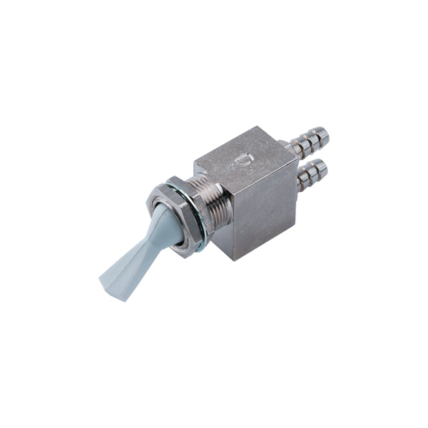 Toggle Valve, Momentary, Rear Ported, 2-Way, Gray