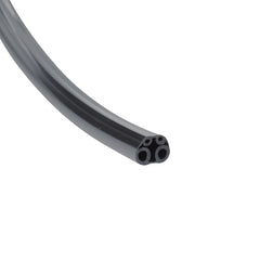 HP Tubing, 4 Hole w/CT, Asepsis Coiled Black
