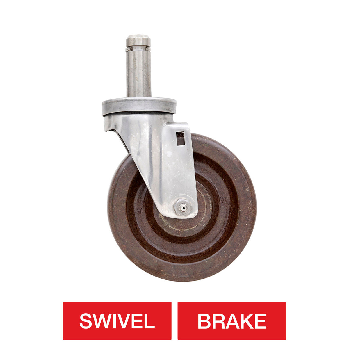 Metro 5" Conductive Stem Casters for Super Erecta Industrial Wire Shelving Racks