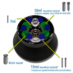 Z326-0685-25-Rotor, 6 x 85ml 
