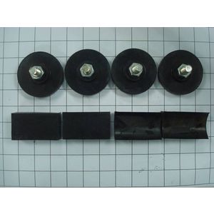 Rubber Pan Supports, 8, DxxxT