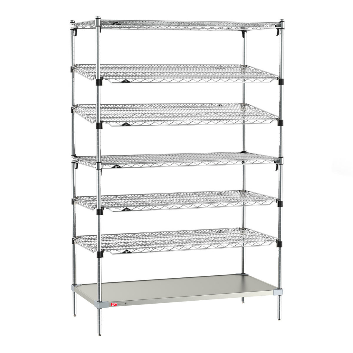 Metro EZ-ADD Two-Bin Kanban Stationary Shelving Unit