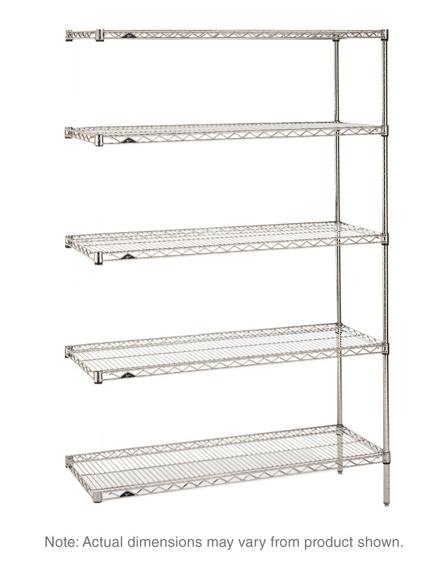 Metro Super Erecta Industrial Wire Shelving Add-On Unit, Brite