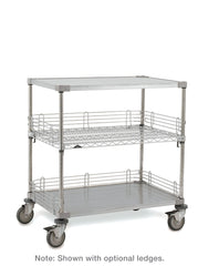 Metro CASE-OL36 Stainless Steel Open Case Cart, 24" x 36" x 39"