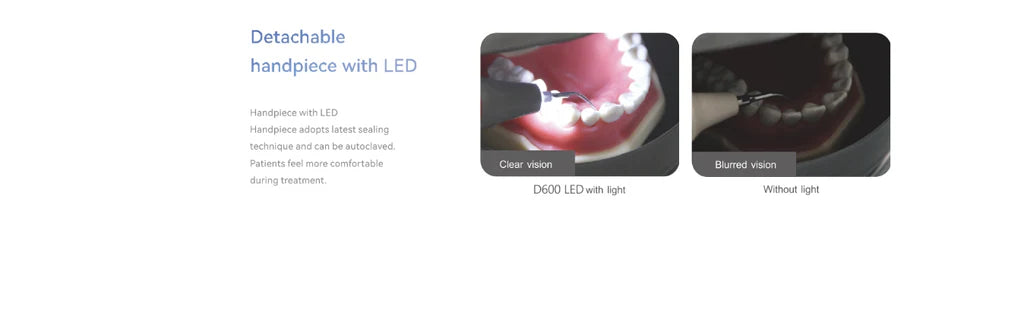 Vakker 27-19-5، Woodpecker DTE D600 LED قشارة بيزو بالموجات فوق الصوتية - ضمان لمدة عام