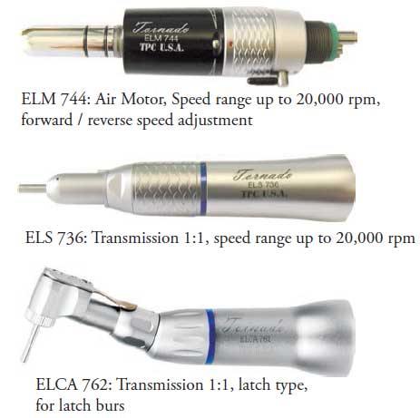 ELK-702-M4 Tornado Latch Type Low Speed Handpiece Set