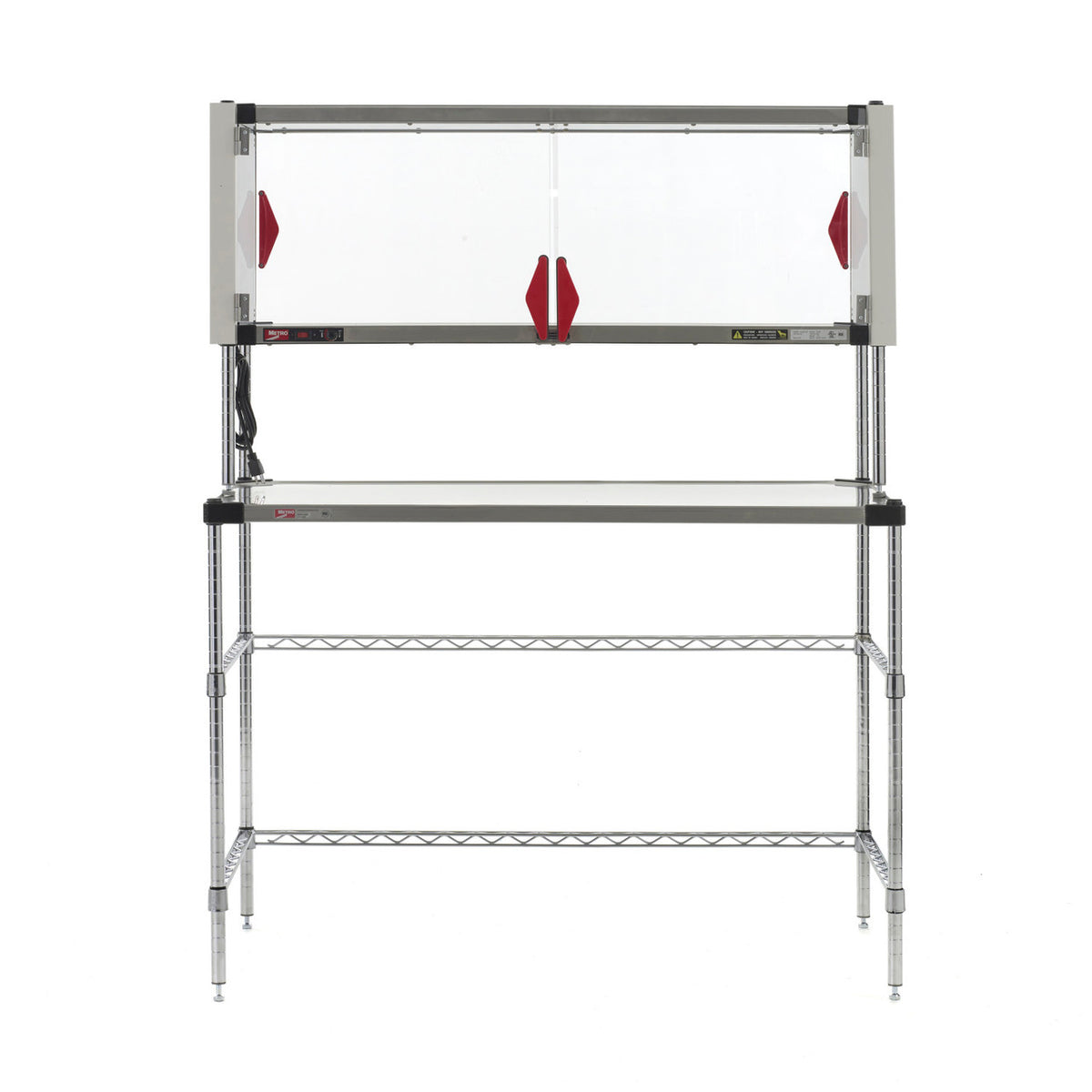 Metro Super Erecta Hot Workstation with Enclosed Stainless Steel Heated Shelf