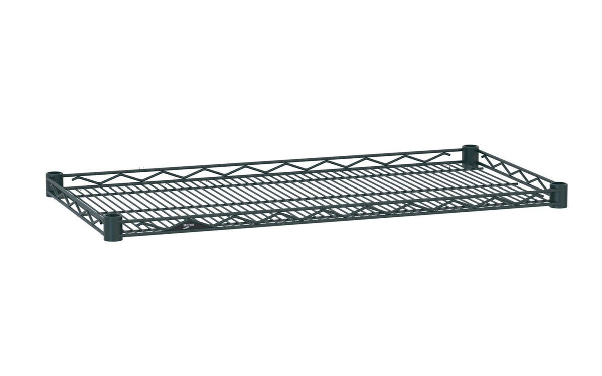 Metro Super Erecta Drop Mat Wire Display Shelf, Smoked Glass