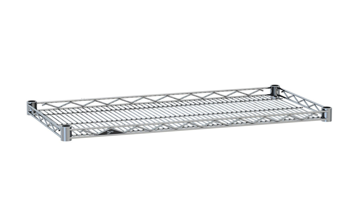 Metro Super Erecta Drop Mat Wire Display Shelf, Chrome