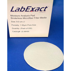 وسادات Tremont LabExact® LE-MA110-Moist Analyze GLS FBR، قطر 11 سم، 100/عبوة، 10 عبوات/علبة