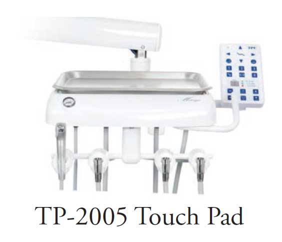 TP-2005 Touchpad control installed on dental chair