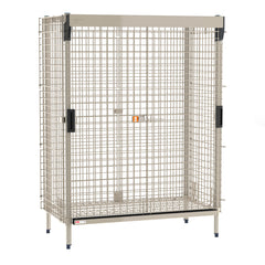 Metro MetroMax Stationary Security Shelving Unit with SlideSecure Sliding Door