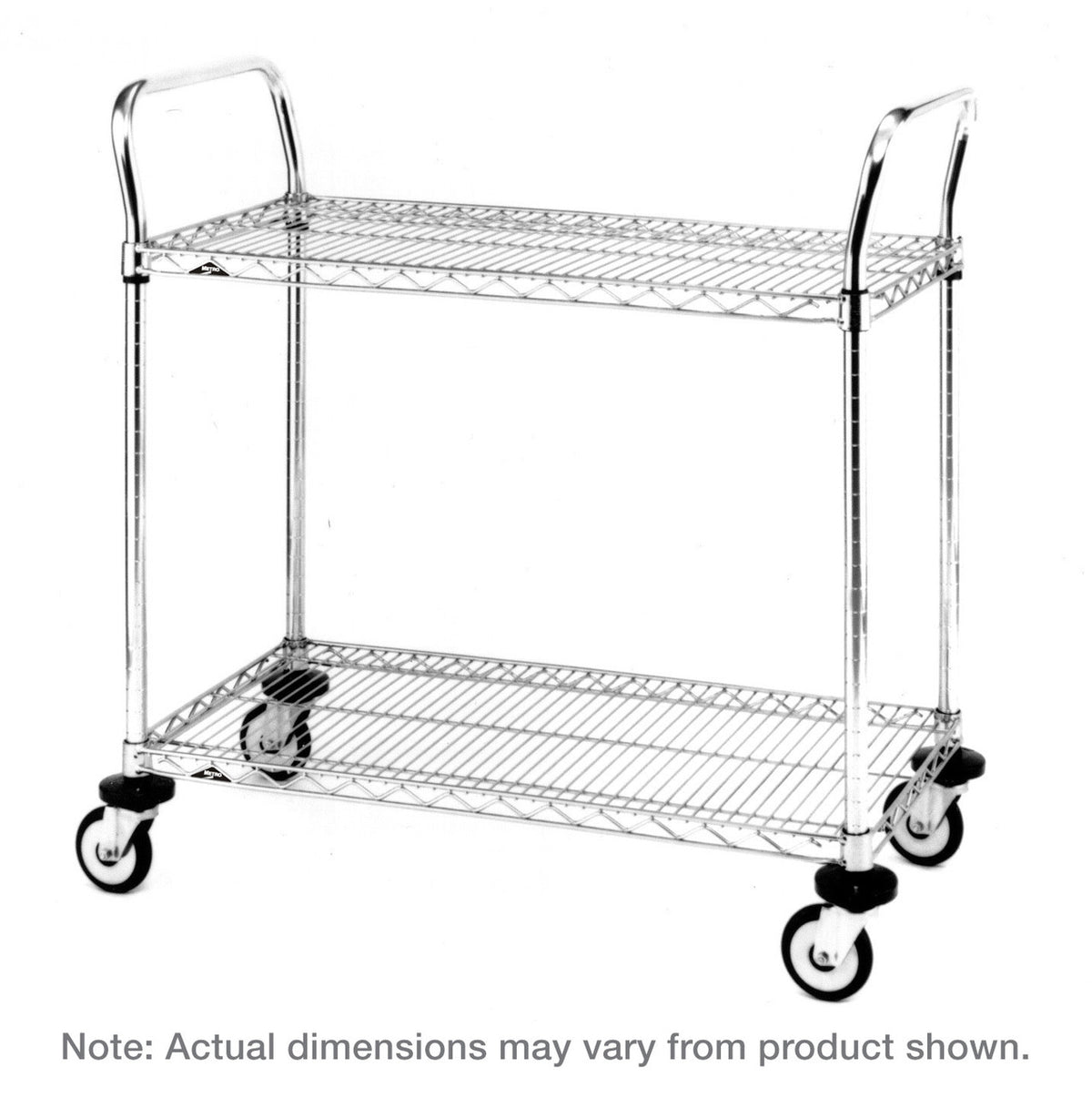 Metro MW Series Utility Cart with 2 Wire Shelves