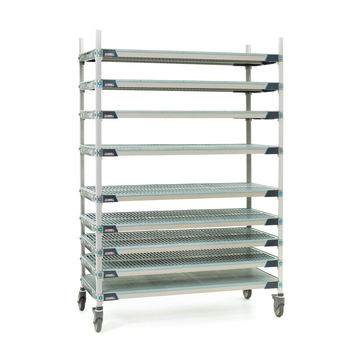 MetroMax i 9-Shelf Sterile Processing Plastic Industrial Mobile Shelving Units