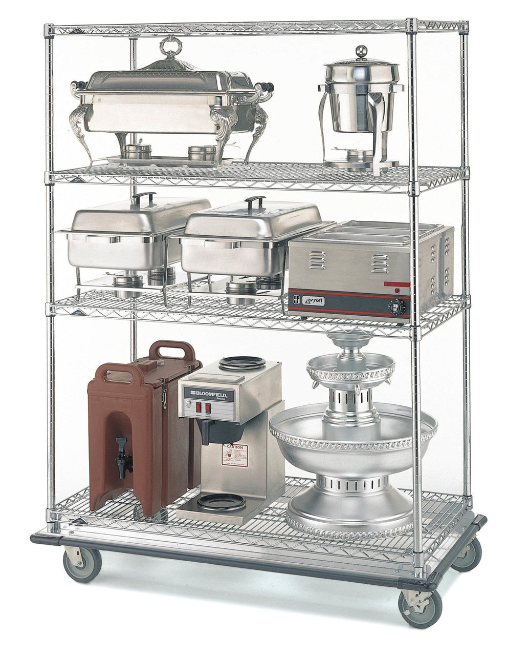 Metro Super Erecta Industrial Wire Shelving Truck Cart