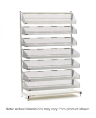 Metro qwikSIGHT Stationary Single-Sided 7-Basket Shelving Unit