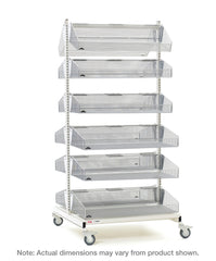 Metro qwikSIGHT Mobile Double-Sided 12-Basket Shelving Unit