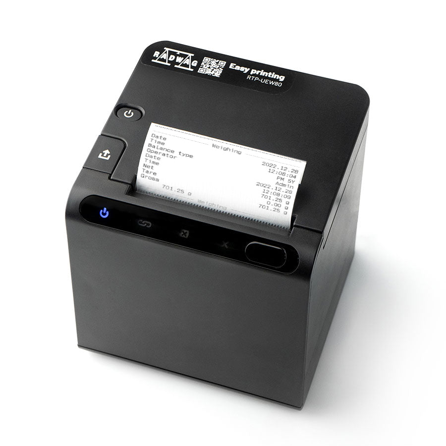 طابعة الإيصالات الحرارية RTP-RU80 من Radwag (RS232 + USB)