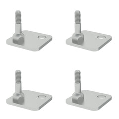 Metro SAFP Threaded Seismic Foot Plate Kit, Pack of 4