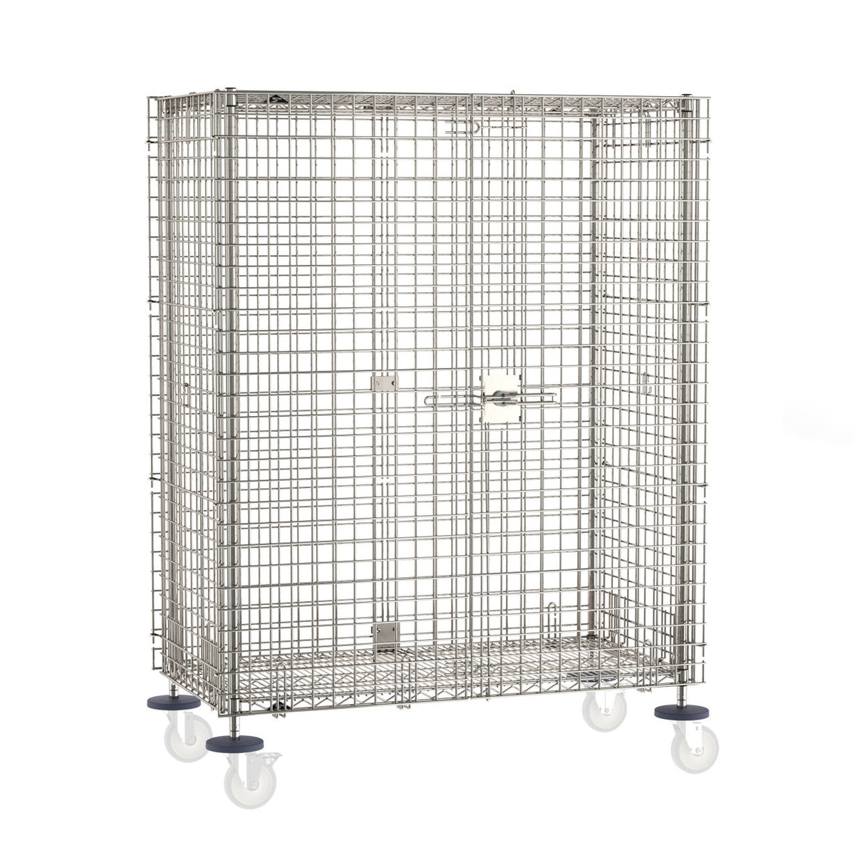 Metro Super Erecta Standard-Duty Stem Caster Security Shelving Unit, Stainless Steel