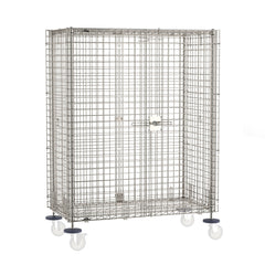 Metro Super Erecta Standard-Duty Stem Caster Security Shelving Unit, Stainless Steel