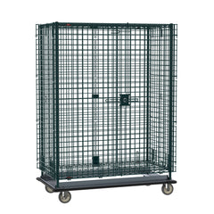 Metro Super Erecta Heavy-Duty Mobile Security Shelving Unit, Metroseal Green Epoxy
