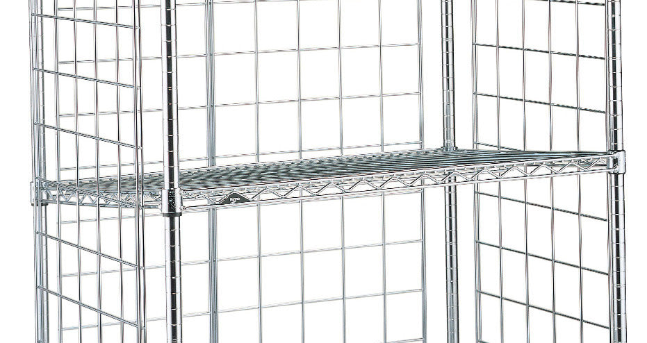 Metro Super Erecta Industrial Wire Slanted Transport Shelf